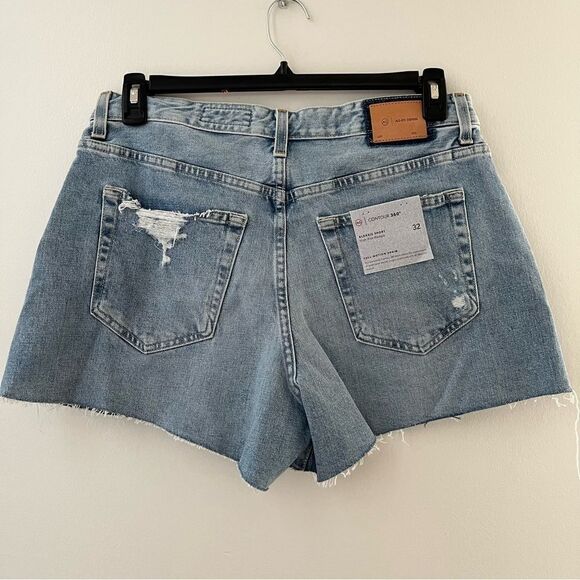 AG® Adriano Goldshmied Alexxis Jean Shorts in 23 Years Facade Patched, 32, NWT - Picture 7 of 11